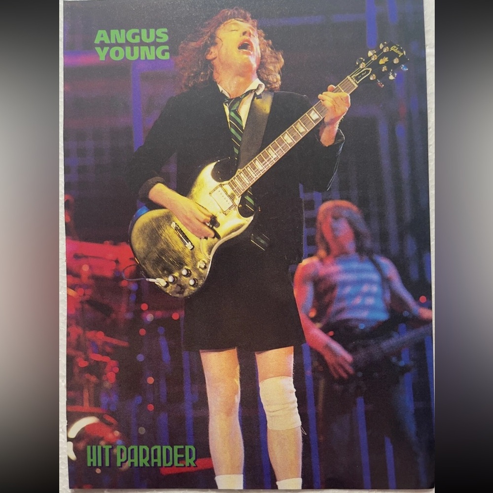 AC/DC Angus Young Hit Parader Pinup